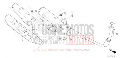 EXHAUST MUFFLER CBF125MM de 2021